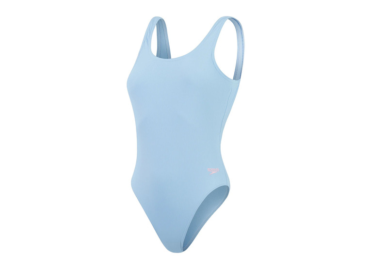 Speedo Eco Textured deep u-back badpak blauw dames