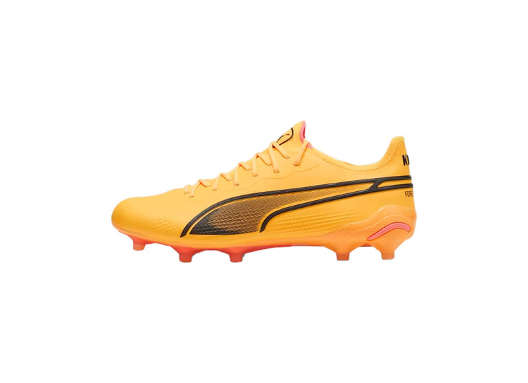 Puma King Ultimate FG/AG voetbalschoen sun stream/zwart