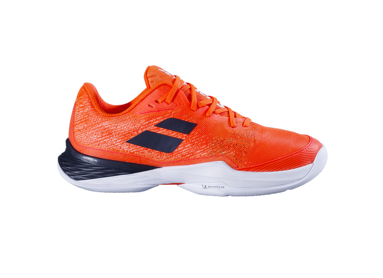 Babolat Jet Mach 3 clay tennisschoen strike red/wit heren