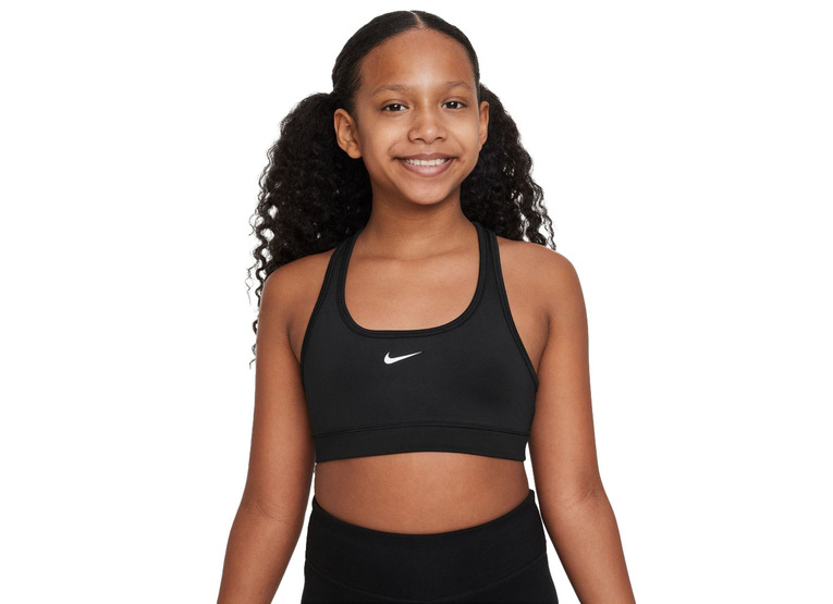 Nike Swoosh Sport-bh zwart meisjes