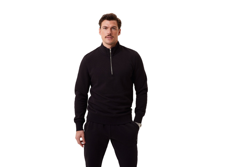 Bjorn Borg Centre half-zip sweater zwart heren