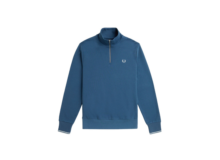 Fred Perry Half zip sweatshirt midnight blue heren
