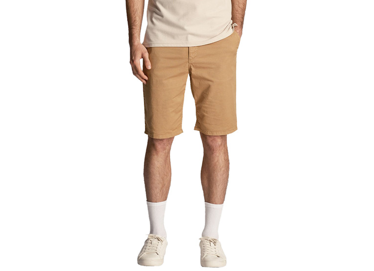 Lyle & Scott Anfield chino short beige heren
