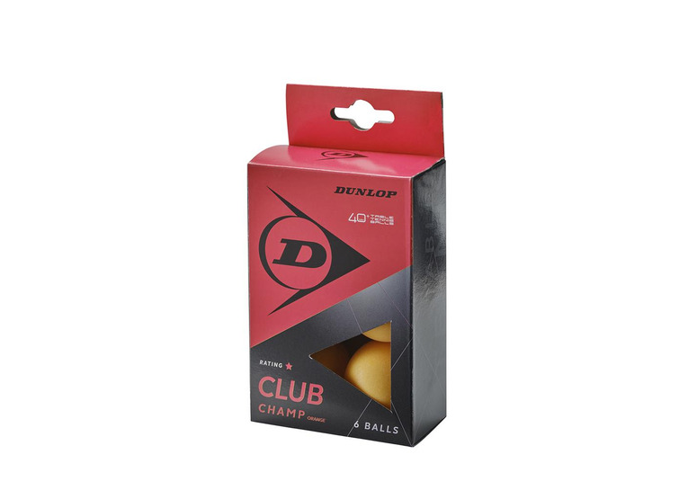 Dunlop 40+ club champ tafeltennisballen - 6 pack