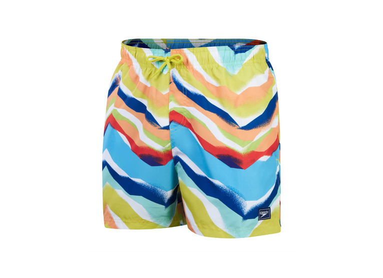 Speedo Eco digital print leisure zwemshort geel/blauw heren