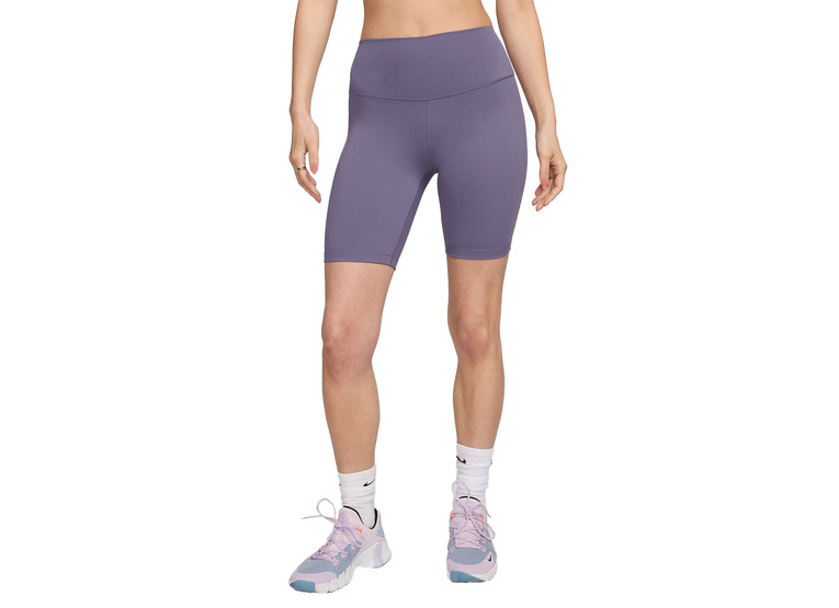 Nike One bikeshort met hoge taille paars dames