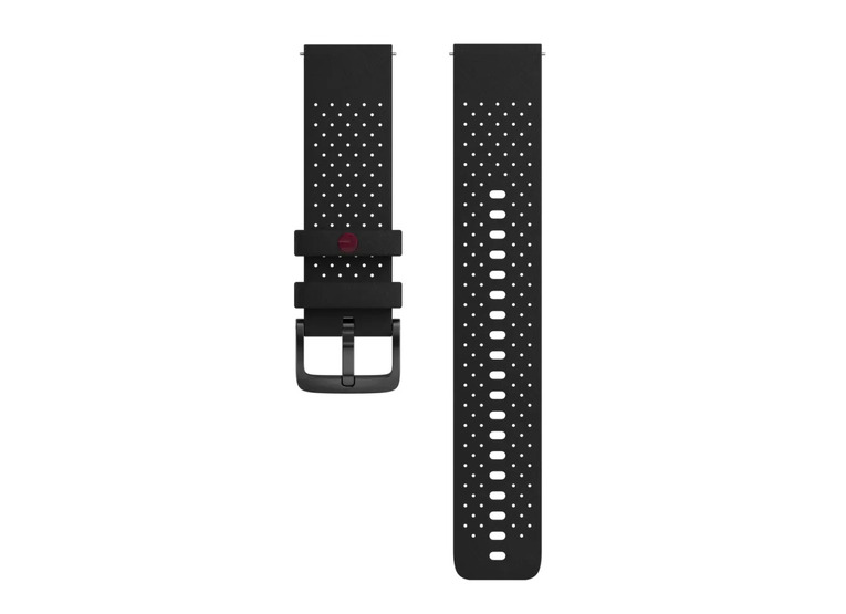 Polar siliconen horlogeband 22mm night black unisex