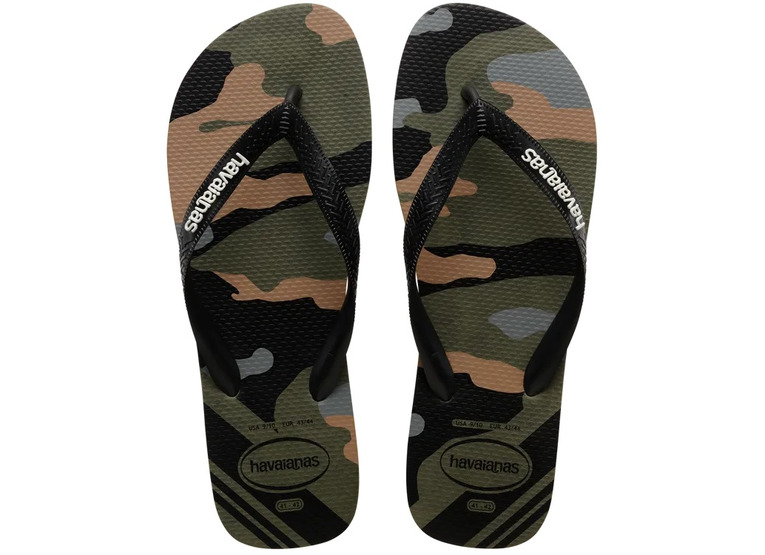 Havaianas top camo teenslipper olijfgroen/zwart heren