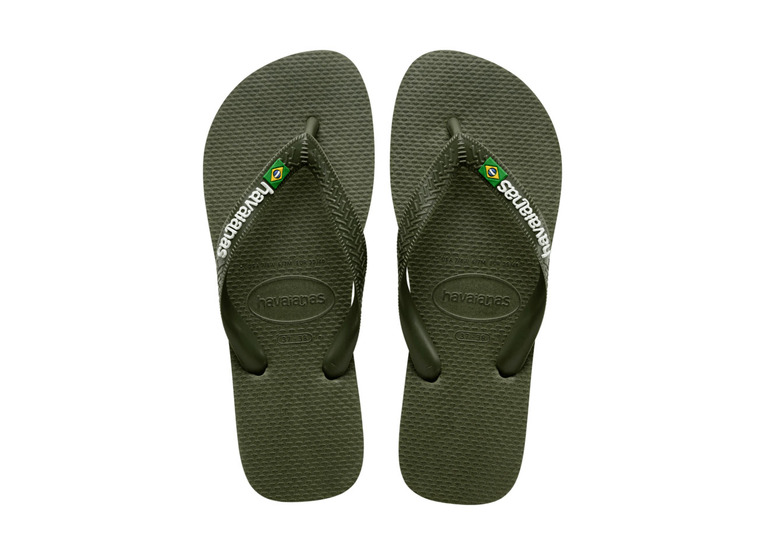 Havaianas Brasil logo teenslipper groen unisex