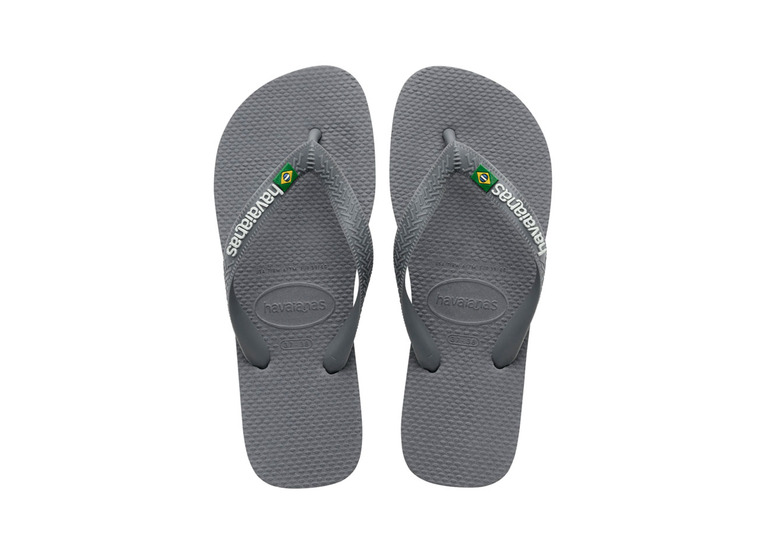Havaianas Brasil logo teenslipper staalgrijs unisex