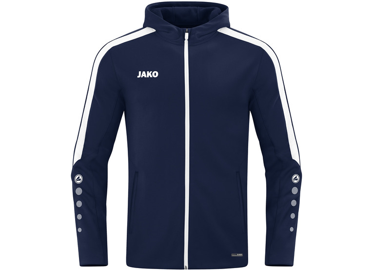 Jako jas met kap Power marineblauw unisex