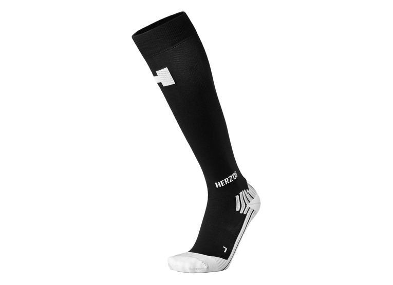 Herzog support compressiekousen zwart unisex