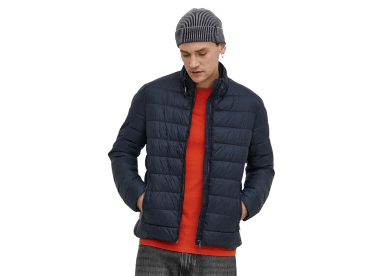 Superdry lightweight padded jacket eclipse navy heren