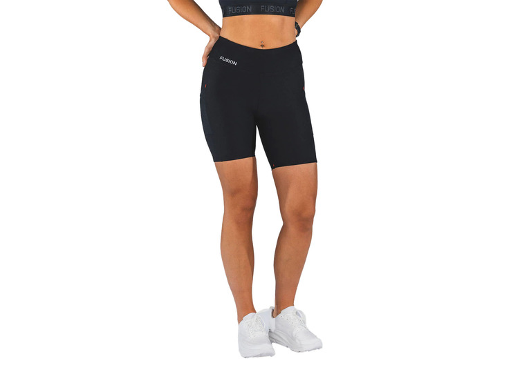Fusion short gym tights zwart dames