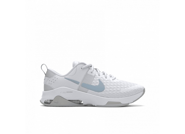 Nike Zoom Bella 6 work-outschoen wit/light iron ore dames