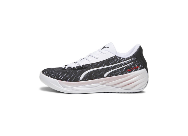 Puma All-Pro Nitro basketbalschoen zwart/wit/lime squeeze