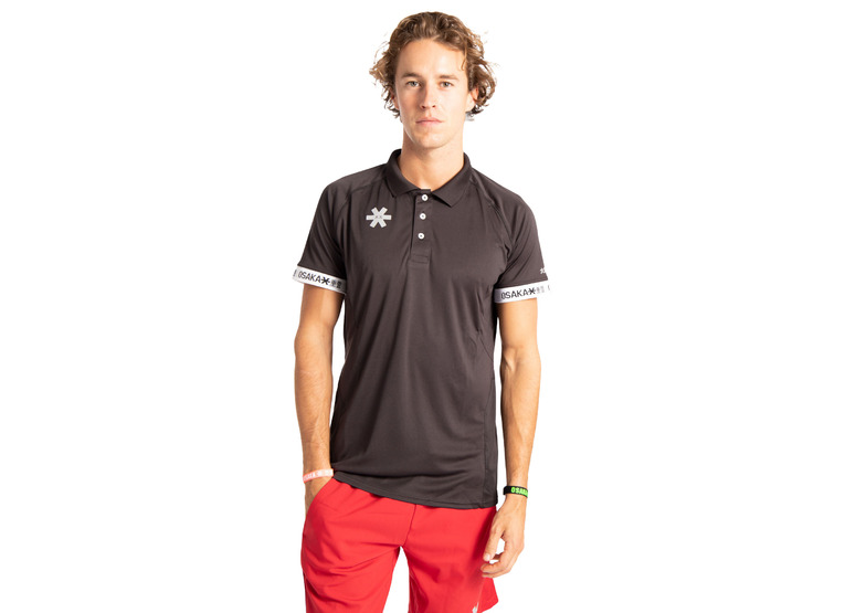 Osaka Polo jersey zwart heren