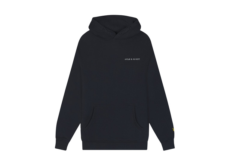 Lyle & Scott script embroidered hoodie dark navy KIDS
