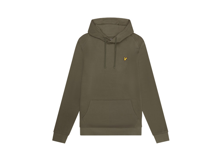 Lyle & Scott fly fleece hoodie cactus groen heren