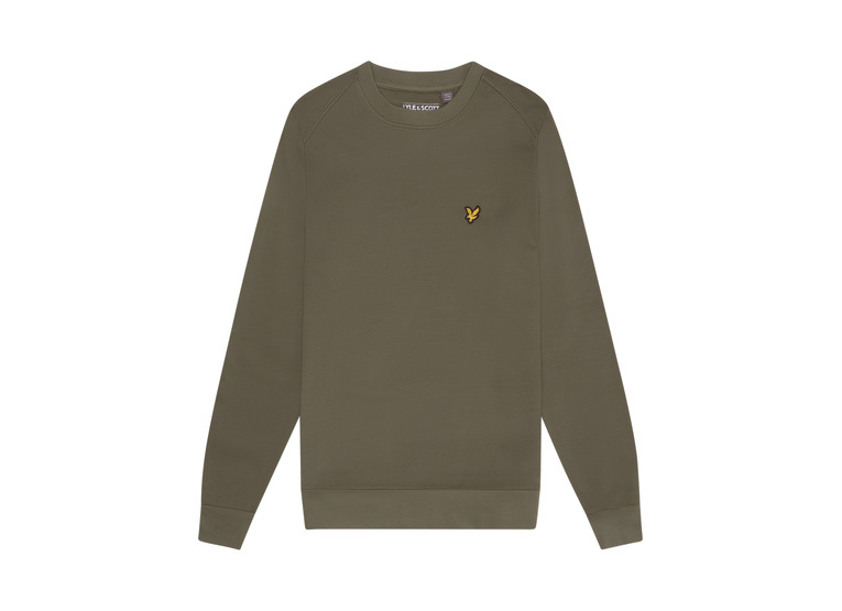 Lyle & Scott crew neck fly fleece sweatshirt cactus groen heren