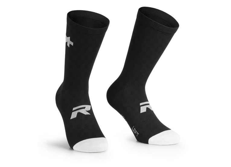 Assos R fietssokken S9 twin pack zwart unisex
