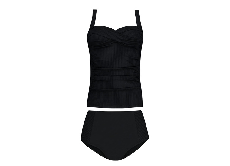 Cyell Caviar padded tankini zwart dames