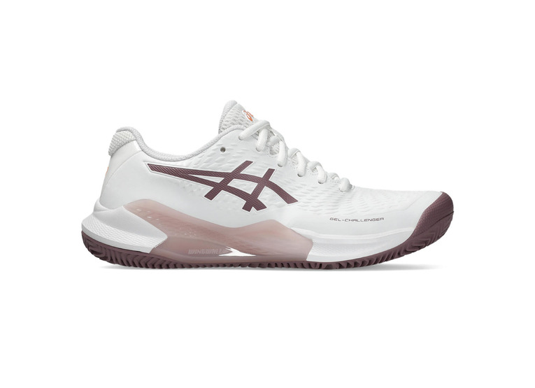 Asics Gel-challenger 14 clay tennisschoen wit/dusty mauve dames