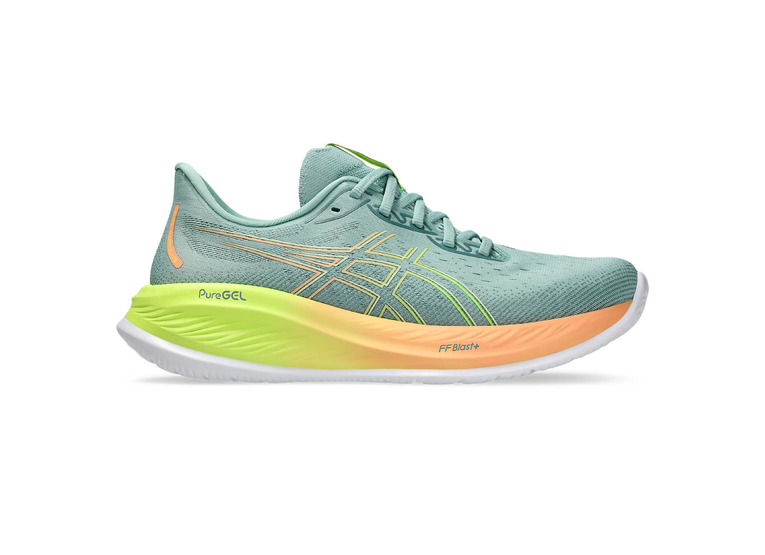 Asics Gel-Cumulus 26 Paris loopschoen light celadon/safety yellow heren