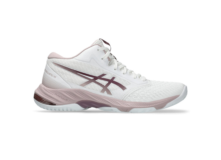Asics Netburner Ballistic FF MT 3 volleybalschoen wit/watershed rose dames