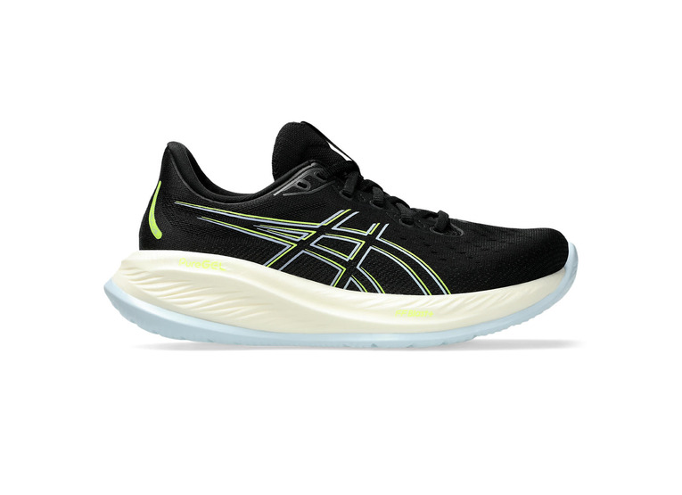 Asics Gel-Cumulus 26 loopschoen zwart/safety yellow dames