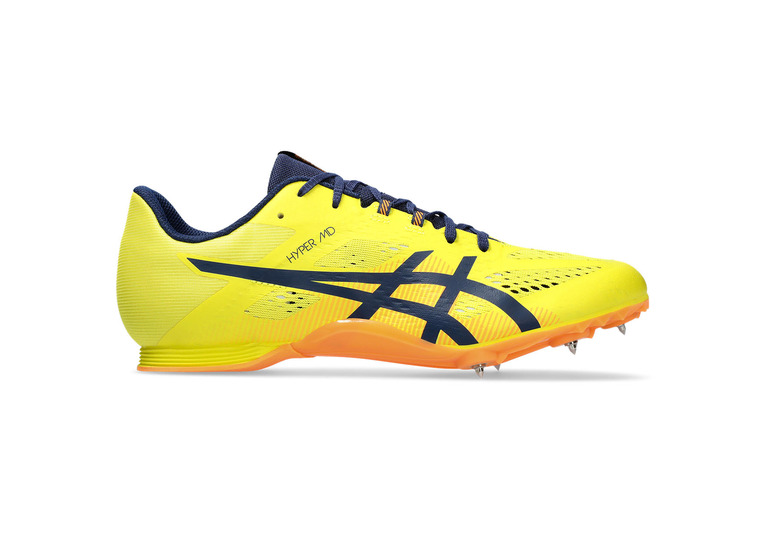 Asics Hyper MD 8 atletiekschoen bright yellow/blue expanse unisex