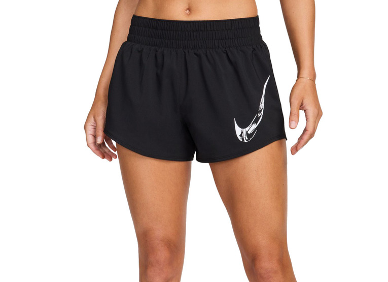 Nike One Swoosh hardloopshort zwart dames
