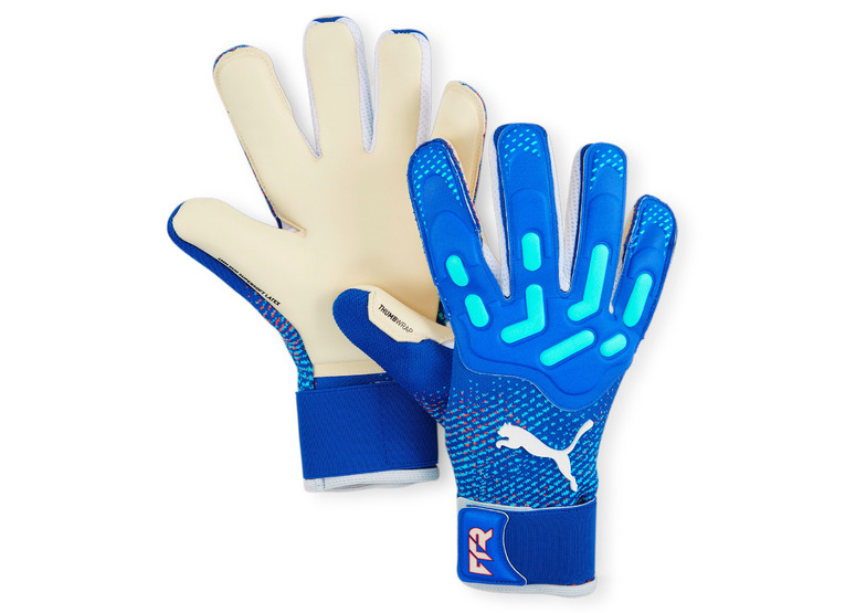 Puma Future pro hybrid keepershandschoen bluemazing/sunset glow/electric peppermint
