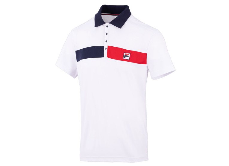 Fila Jayden polo wit/navy heren