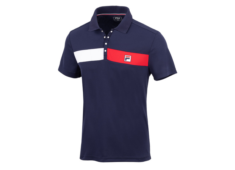 Fila Jayden polo navy/rood heren