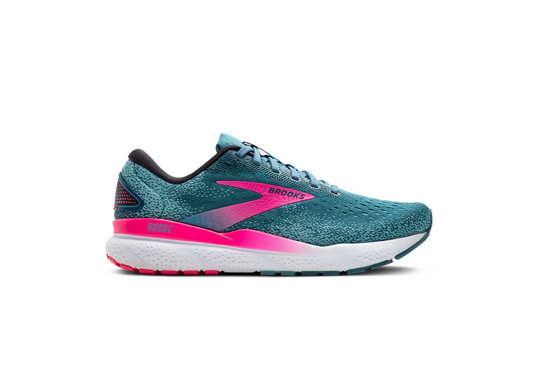 Brooks Ghost 16 loopschoen blauw/roze dames