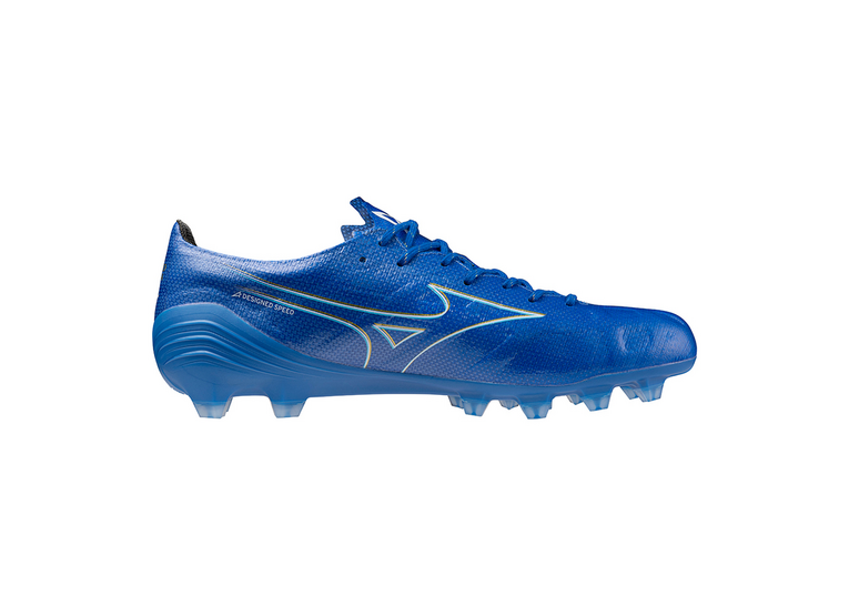 Mizuno Alpha elite FG voetbalschoen laser blauw/wit/goud