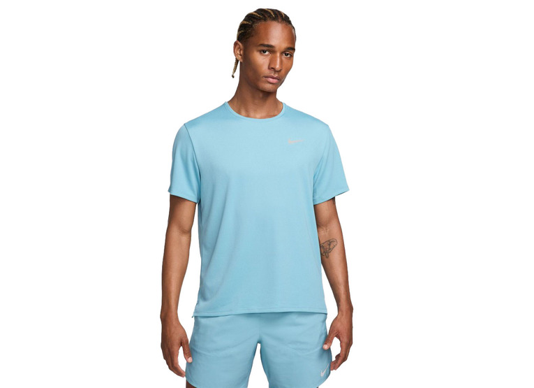 Nike Miler UV Dri-FIT hardlooptop denim turquoise heren