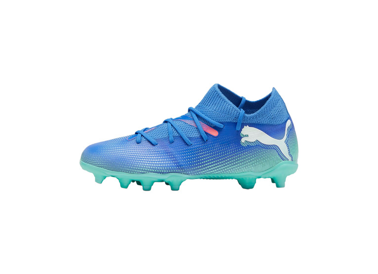 Puma Jr. Future 7 Match FG/AG voetbalschoen bluemazing /wit/electric peppermint KIDS