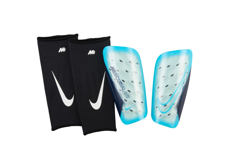 Nike Mercurial Lite scheenbeschermers blue fury/zwart unisex
