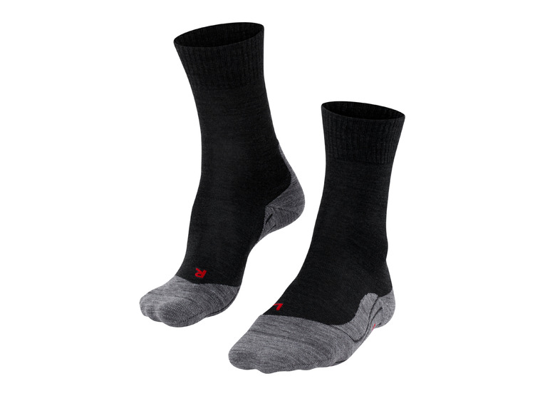 FALKE TK5 Wander Trekking Sokken zwart/grijs heren