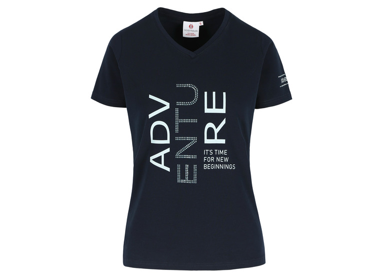 Silvermedal Women V-neck T-shirt navy dames