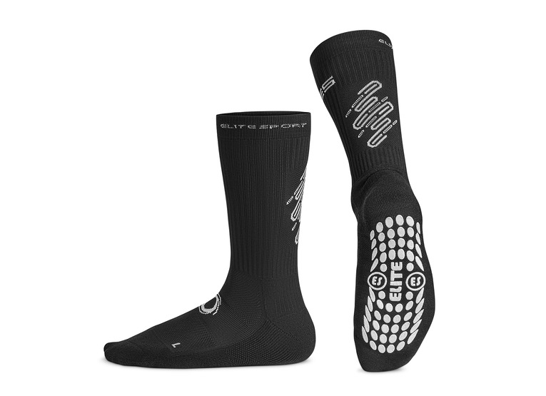 Elite sport anti slip sport socks zwart unisex