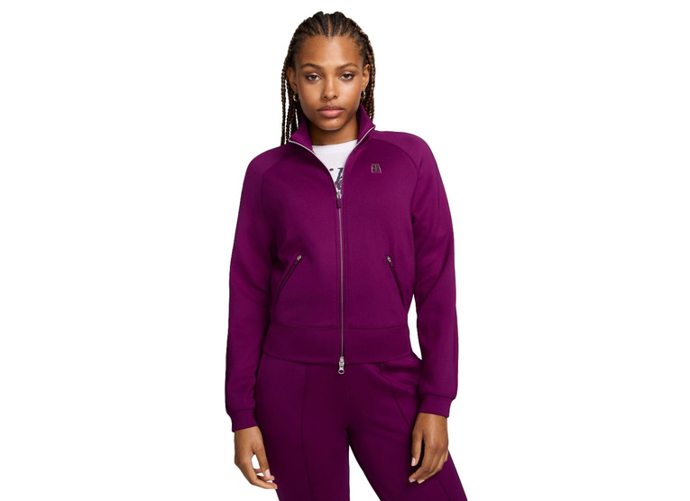 NikeCourt tennisjack met rits sangria dames