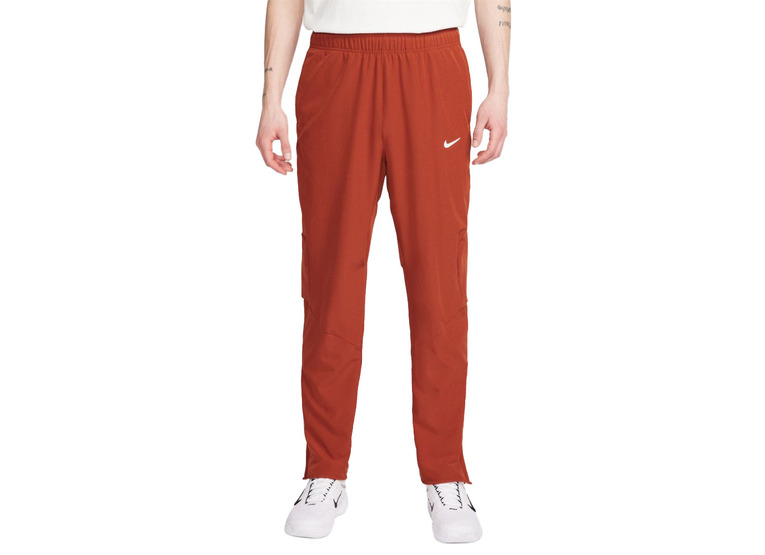 NikeCourt Advantage Dri-FIT tennisbroek dragon red/life lime/wit