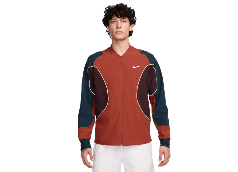 NikeCourt Advantage Dri-FIT tennisjack dragon red/burgundy crush/armory navy/wit heren