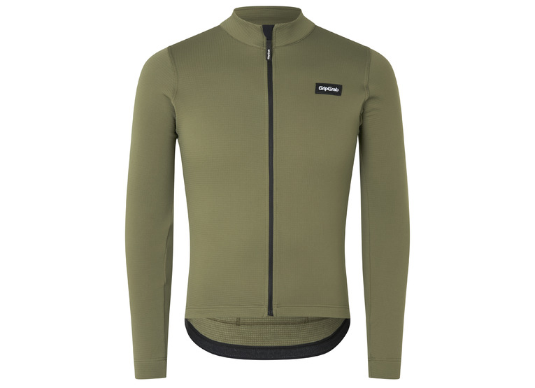 GripGrab EXPLR Merinotech Thermal Long Sleeve Jersey olijfgroen heren