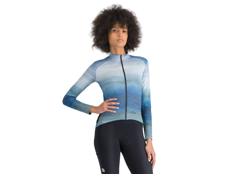 Sportful Flow superfiara thermal jersey vintage blauw dames