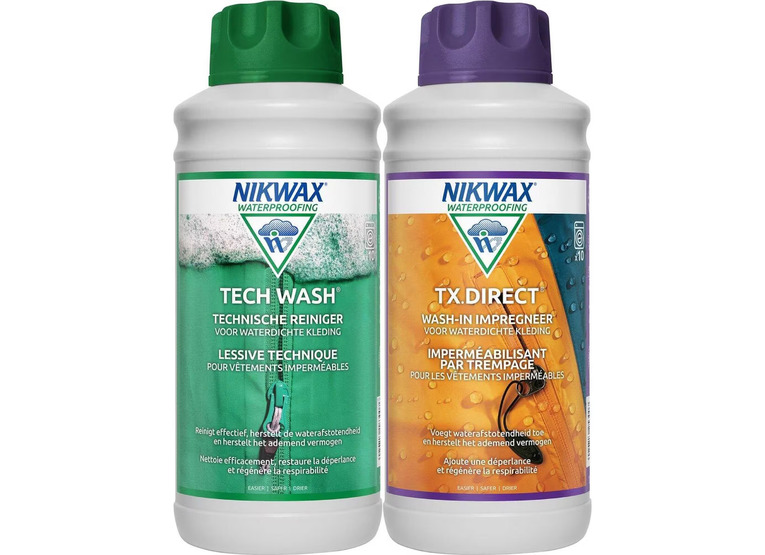 Nikwax Twin 1 liter TX direct & tech wash voordeel set