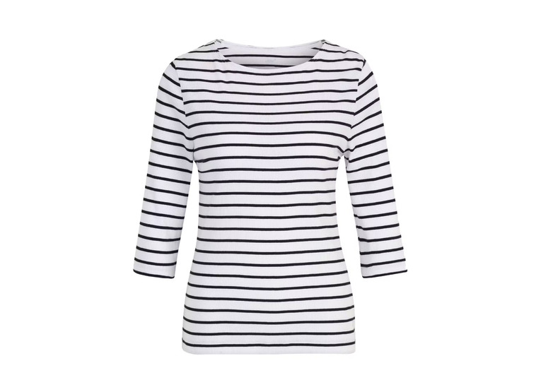 Joy Marou T-shirt wit/zwart dames